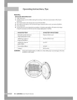 Предварительный просмотр 20 страницы Samsung DV3C6BGW/XAA Owner'S Manual