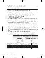 Предварительный просмотр 10 страницы Samsung DV400 Series User Manual