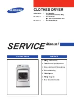 Samsung DV400GWHD Series Service Manual предпросмотр