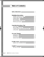 Предварительный просмотр 2 страницы Samsung DV4015J Owner'S Instructions Manual