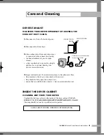 Предварительный просмотр 11 страницы Samsung DV4015J Owner'S Instructions Manual