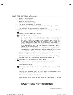 Предварительный просмотр 5 страницы Samsung DV405 SERIES User Manual