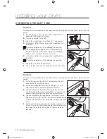 Предварительный просмотр 14 страницы Samsung DV407AE series User Manual