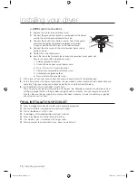 Предварительный просмотр 18 страницы Samsung DV407AE series User Manual