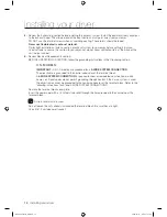 Предварительный просмотр 16 страницы Samsung DV407AG series User Manual