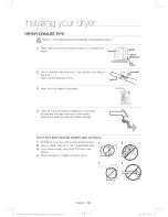 Предварительный просмотр 18 страницы Samsung DV40J3000EW User Manual