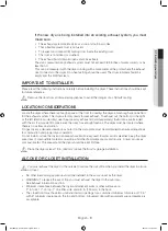 Предварительный просмотр 9 страницы Samsung DV40J3000G User Manual