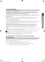 Предварительный просмотр 11 страницы Samsung DV40J3000G User Manual