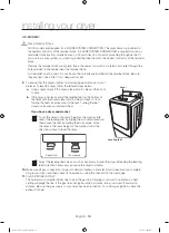 Предварительный просмотр 16 страницы Samsung DV40J3000GW User Manual