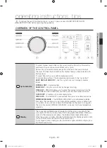 Предварительный просмотр 21 страницы Samsung DV40J3000GW User Manual