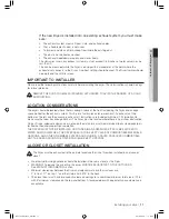 Предварительный просмотр 11 страницы Samsung DV410AE series User Manual