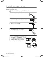 Предварительный просмотр 20 страницы Samsung DV410AE series User Manual