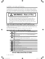 Предварительный просмотр 4 страницы Samsung DV419AE series User Manual