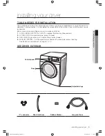 Предварительный просмотр 9 страницы Samsung DV419AE series User Manual