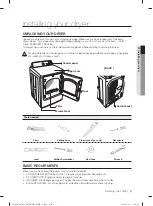 Предварительный просмотр 9 страницы Samsung DV422 Series User Manual