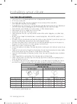 Предварительный просмотр 10 страницы Samsung DV422 Series User Manual