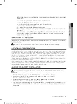 Предварительный просмотр 11 страницы Samsung DV422 Series User Manual