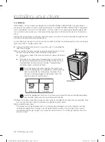 Предварительный просмотр 18 страницы Samsung DV422 Series User Manual