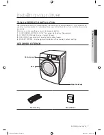 Предварительный просмотр 7 страницы Samsung DV428AEL User Manual