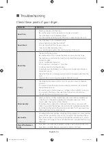 Preview for 36 page of Samsung DV42H5000GW User Manual