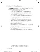 Предварительный просмотр 4 страницы Samsung DV431AEPXAC User Manual