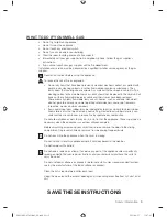 Предварительный просмотр 5 страницы Samsung DV431AEPXAC User Manual