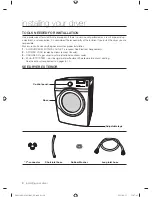 Предварительный просмотр 8 страницы Samsung DV431AEPXAC User Manual