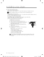 Предварительный просмотр 22 страницы Samsung DV433ETGJWR/A1 User Manual