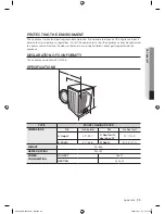 Предварительный просмотр 33 страницы Samsung DV438AE series User Manual