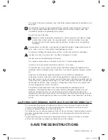 Preview for 5 page of Samsung DV438AGR User Manual