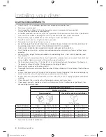 Preview for 8 page of Samsung DV438AGR User Manual