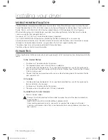 Preview for 10 page of Samsung DV438AGR User Manual