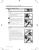 Preview for 14 page of Samsung DV438AGR User Manual