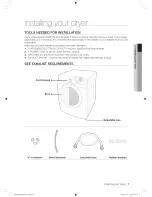 Предварительный просмотр 7 страницы Samsung DV448AG series User Manual