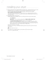 Предварительный просмотр 16 страницы Samsung DV448AG series User Manual