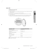 Предварительный просмотр 25 страницы Samsung DV448AG series User Manual