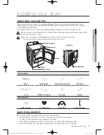 Предварительный просмотр 9 страницы Samsung DV456E(G)THD series User Manual