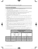 Предварительный просмотр 10 страницы Samsung DV456E(G)THD series User Manual