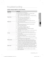 Preview for 31 page of Samsung DV456EWHDSU/AA User Manual