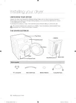 Предварительный просмотр 12 страницы Samsung DV457E Series User Manual