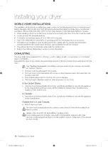 Предварительный просмотр 16 страницы Samsung DV457E Series User Manual