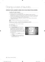 Предварительный просмотр 36 страницы Samsung DV457E Series User Manual