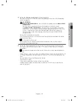 Предварительный просмотр 21 страницы Samsung DV457E1 Series User Manual