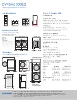 Предварительный просмотр 2 страницы Samsung DV45H6300EG Features