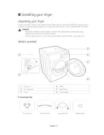 Предварительный просмотр 8 страницы Samsung DV45H6300EG User Manuals