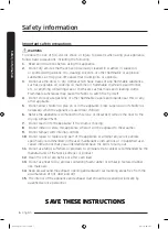 Предварительный просмотр 6 страницы Samsung DV45K6200E Series User Manual