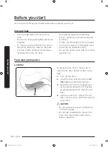 Предварительный просмотр 36 страницы Samsung DV45K6200E Series User Manual