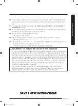 Предварительный просмотр 7 страницы Samsung DV45K6500E Series User Manual