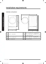 Предварительный просмотр 12 страницы Samsung DV45K6500E Series User Manual