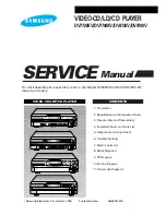 Samsung DV4700V Service Manual preview